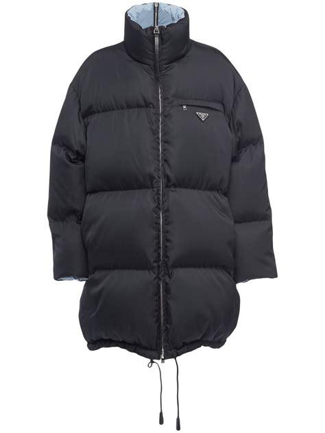 ice blue prada puffer jacket|Prada re nylon down jacket.